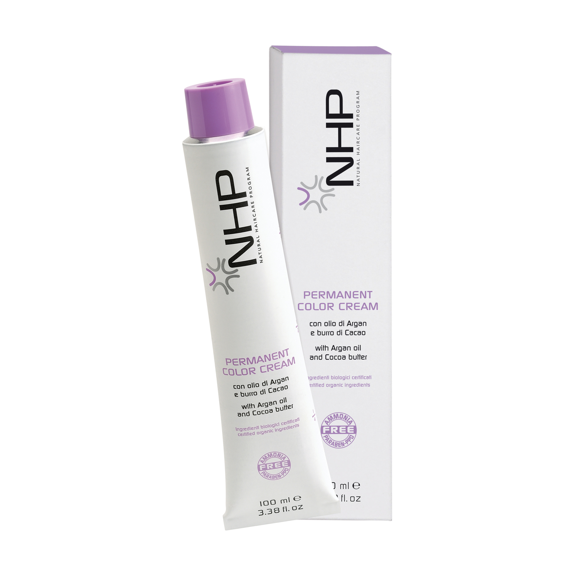 Безаміачна крем-фарба для волосся NHP Permanent Color Cream, 6.3 Золотистий темний блондин, 100 мл